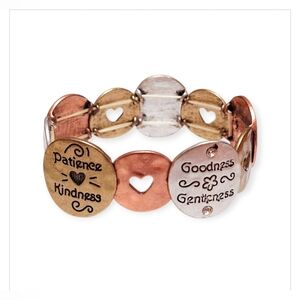 Fruits of the Spirit Metal Stretch Bracelet